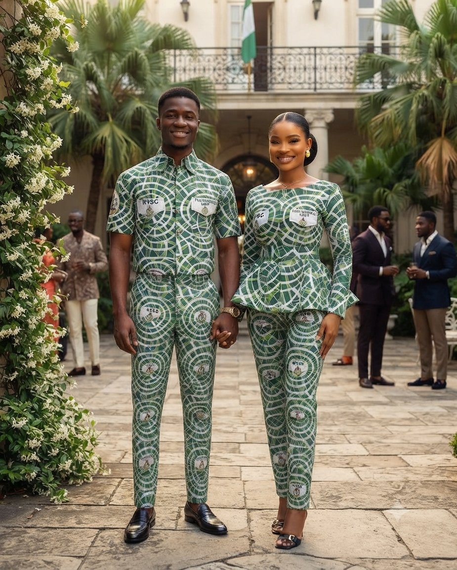 thatboy_addie's tweet photo. @channelstv Here is a proposed attire with the unity fabric.... for nysc https://t.co/XgiZh5UrrW