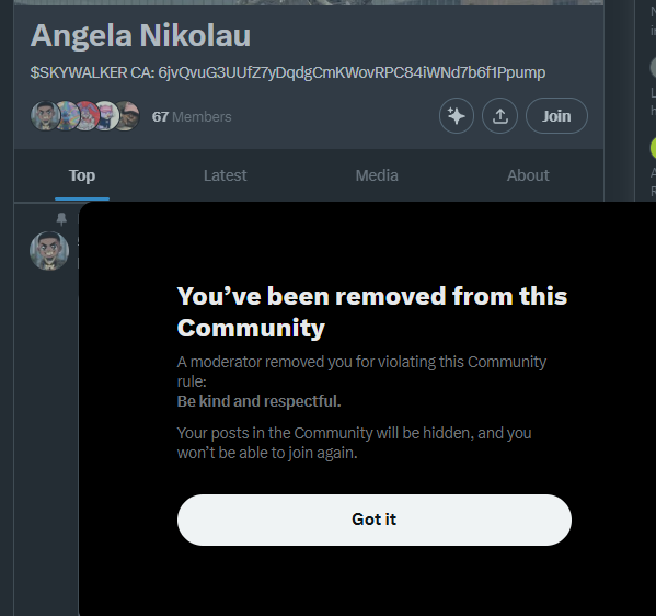 alphadegen69's tweet photo. guys i'll again tell u

$SKYWALKER is  bundled scam and it's not even launched by her neither ever mentioned by her, go check front run, the only coin mentioned by her is $JELLYCAT and megz is farming you, i have shared solscan tx below he's a known scammer search on X

https://t.co/kKkVoNBBQh
