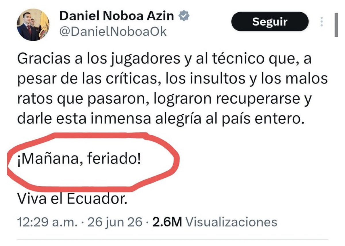 Rafael Correa tweet media