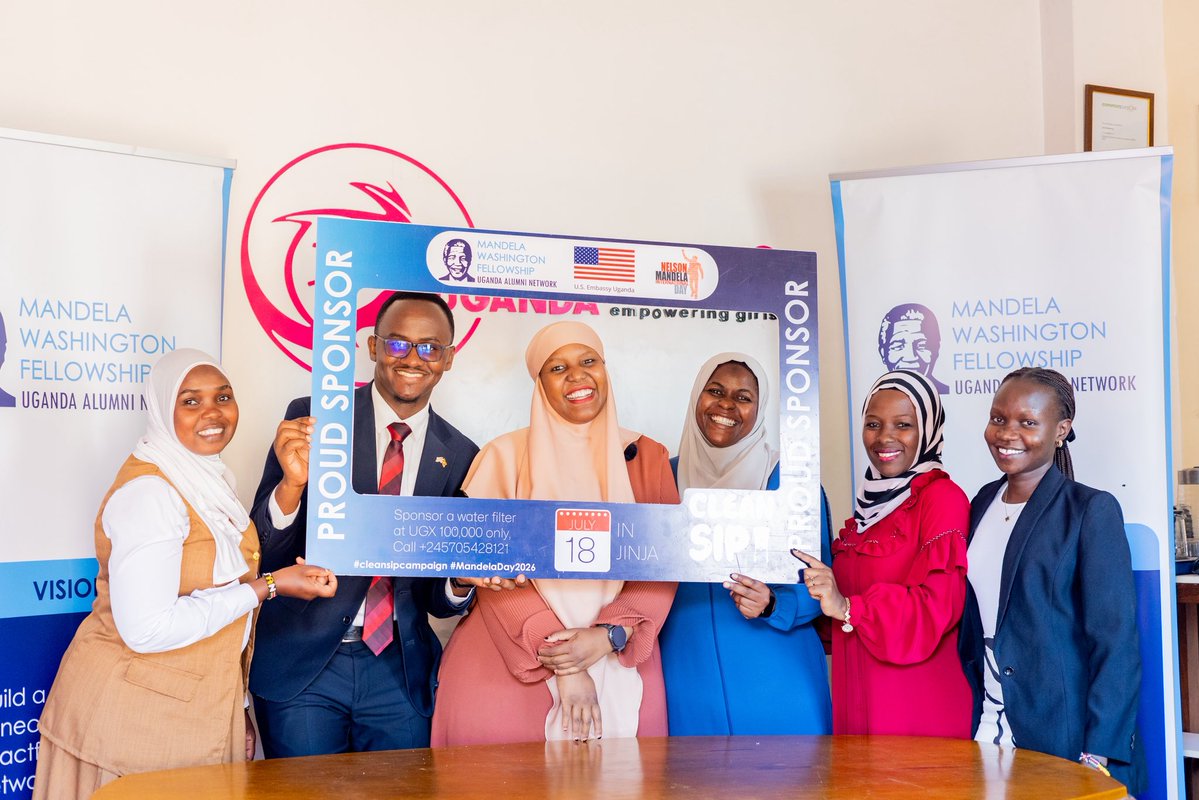 smartgirlsug's tweet photo. We are proud to support the #CleanSIPCampaign with a contribution of UGX 10 million towards water filters and 20 EcoJua SmartBags for learners.
For many girls, clean water is essential for managing menstruation health safely and confidently, staying in school, and thriving.
Together, we can create healthier and more supportive learning environments.
#MandelaDay2026