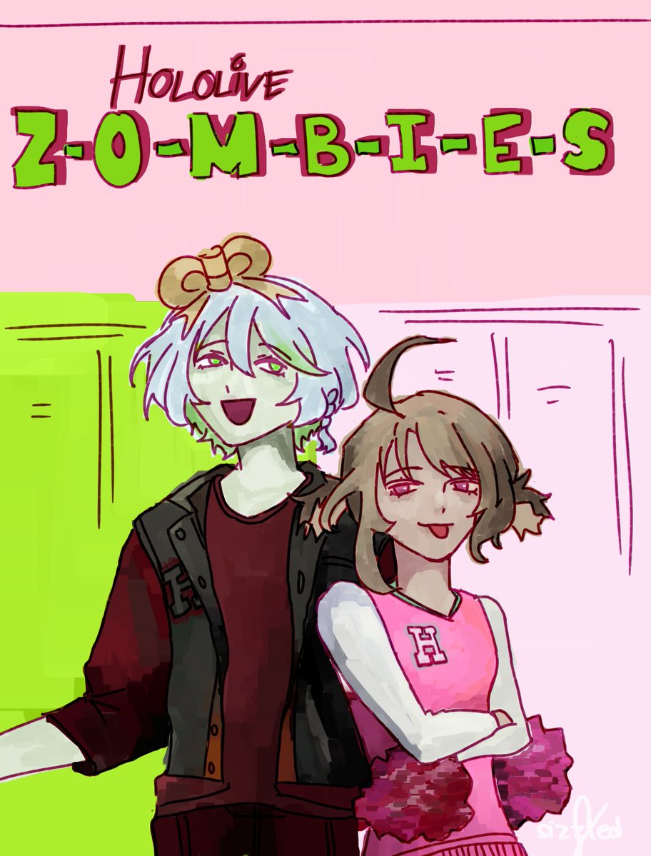 jswnnahavefun's tweet photo. Guys i rewatched zombies and I giggled cause I imagined autofister as them so I just had to draw em.. excuse my background ok😤 #Autofister #immergination #rkggk https://t.co/G0zlaSvbZe
