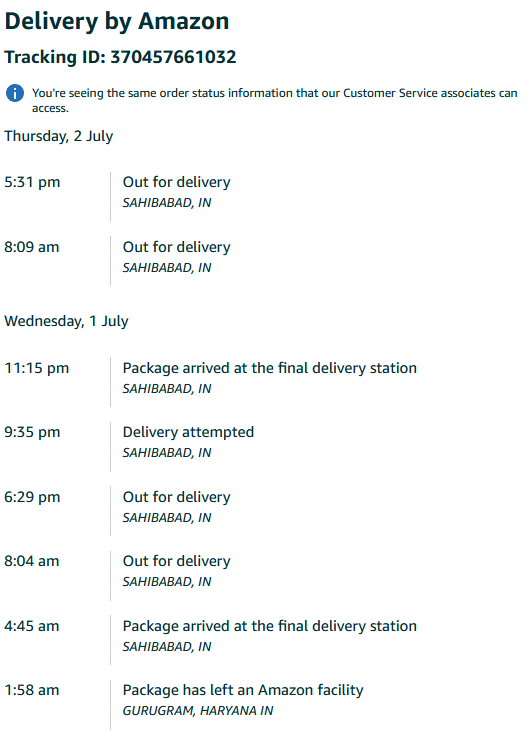 chandreshwarmt's tweet photo. @amazonIN Please start delivering things that should be delivered on time. Very sad and pathetic service by your Sahibaba Delivery center. Get your system audited, I am inclined towards cancellation of Amazon Prime which have been with since its inception. 2 times out of delivery is this a joke? @AmazonHelp