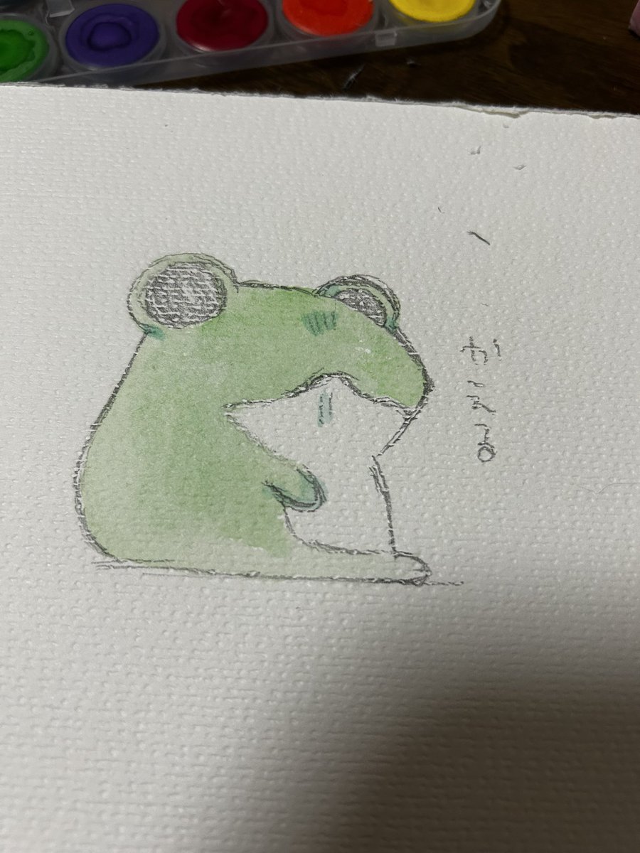 iroheio's tweet photo. かえる描いた!!🐸 https://t.co/25mLC64b9h