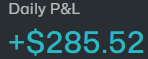 reverse87247's tweet photo. Not sure what I was doing today, but I fat fingered twice entering the wrong tickers and taking stupid losses. Slow day overall, with some action closer to 9:30, plus a bad trade on CWD. Happy to be green. It was a decent week overall given my sizing.
+a tiny scalp and some trims https://t.co/4hgWDKnP8u