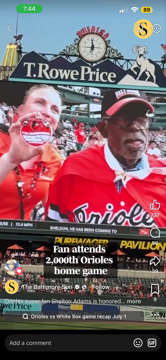 LordBaltimore22's tweet photo. Why do my post about the @Orioles giving that elderly black man a pin for attending his 2,000 home game keep getting deleted???? They gave him a simple pin that anybody could have got! They give away better jerseys, hats, and bobble heads this gotta be a joke https://t.co/3eVBIEnLkI