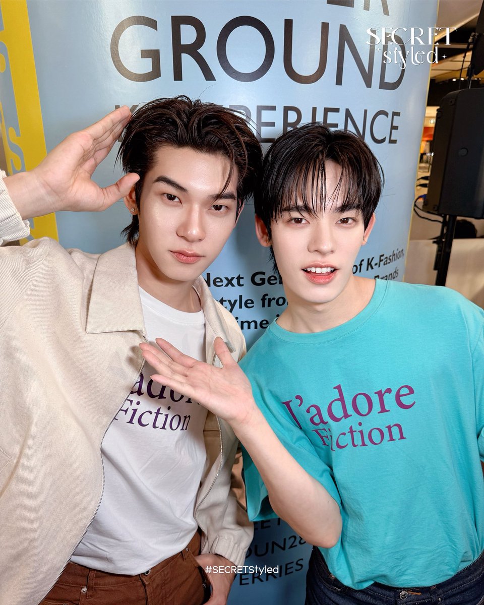 SECRET_Styled's tweet photo. #CentralxShinsegaeWithTeeTeePor
#twnpich #porsuppakarn
#teeteepor #ตี๋ตี๋ป๋อ

โซคิ้วท์ ความน่ารักคูณสอง! “ตี๋ตี๋-ป๋อ”ในงาน “SHINSEGAE Hyperground K-Experience x CENTRAL @ centralwOrld” พร้อมเปิดตัว 7 แบรนด์เกาหลี Next Generation ในประเทศไทยเป็นครั้งแรก (First-to-Market in Thailand) 🫶🏻✨

SHINSEGAE X TTP
#ShinsegaeHypergroundKExperiencexCentralatCentralwOrld
#CentralDepartmentStore