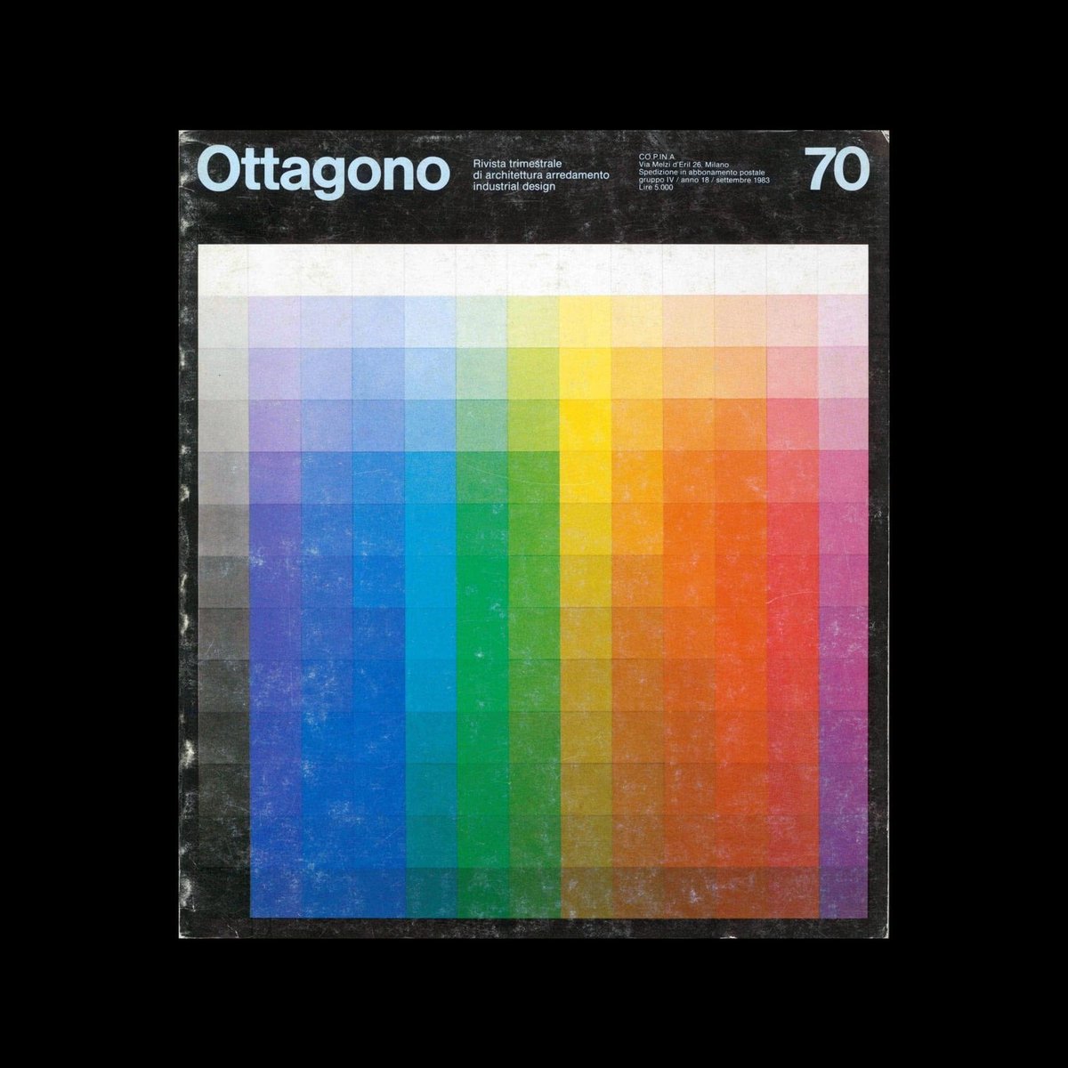 DesignReviewed's tweet photo. Ottagono 70, 1983. Designed by Salvatore Gregorietti (Unimark)
https://t.co/UvQJWWEZt0 #unimark #ottagono #magazinecover https://t.co/gVfQIQ8tZP
