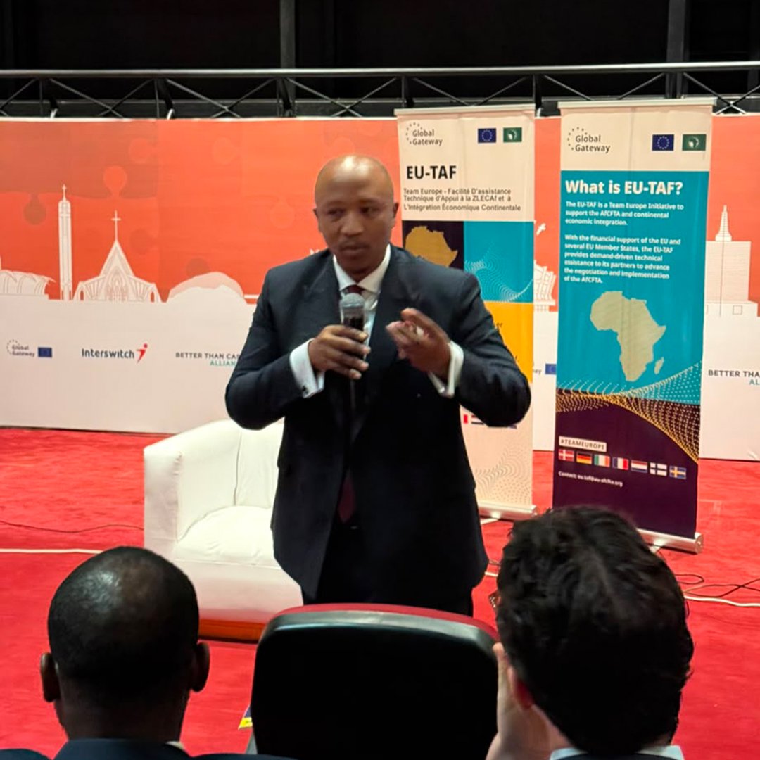 AfCFTA's tweet photo. Trust is the foundation of digital trade.

Powered by the @EU_TAF_AfCFTA  programme, the "Digital Trade Without Fear" masterclass at #ADTF26 equipped participants with practical tools to secure digital transactions and understand the safeguards in the #AfCFTA Protocol on Digital Trade.

#ADTF26 #DigitalTrade