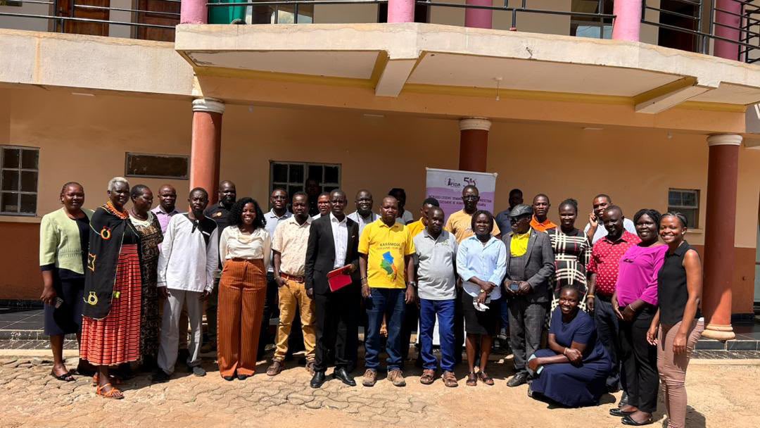 FIDA_Uganda's tweet photo. Through the Partnerships on Accountability, Civic Engagement, and Rights Project supported by 🇩🇰🇸🇪🇳🇱🇮🇪, we convened a two-day Business and Human Rights training in Moroto, facilitated by the Uganda Consortium on Corporate Accountability, @UccaUg.  

Participants examined Uganda’s National Action Plan on Business and Human Rights, exploring why Land and Natural Resources, Environment, Women and Vulnerable Groups, and Access to Remedy are priority areas for Karamoja, while identifying practical ways to strengthen responsible business conduct and accountability across Karamoja. 🌎
#RDEProject #BusinessAndHumanRights