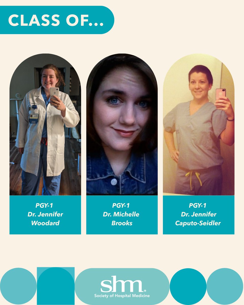 SocietyHospMed's tweet photo. Today, we’re throwing it back with PGY-1 photos through the years! 📸 Feel free to share your photos or a story from your PGY-1 days! #HowWeHospitalist https://t.co/CezGow4Cfd