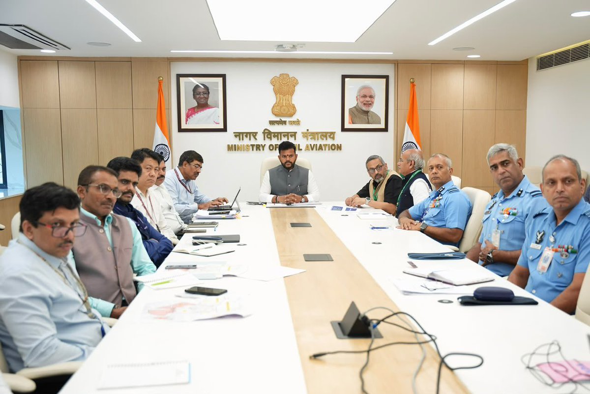 RamMNK's tweet photo. Under the decisive leadership of Hon'ble PM Sh. @narendramodi Ji, a Shashakt, Samarth & Surakshit Bharat is taking shape powered by sovereign capabilities.

Recently, foundation stone for the Advanced Medium Combat Aircraft Integration and Flight Testing Centre was laid in Puttaparthi by Hon'ble RM Sh. @rajnathsingh  Ji & Hon'ble CM Sh @ncbn Garu.

Further, Ministry of Civil Aviation & @AAI_Official is ensuring complete support for the prestigious fifth-generation fighter aircraft programme by facilitating seamless coordination for flight-testing needs and airspace requirements.

Proud of the Aeronautical Development Agency & Indian Airforce for strengthening country's strategic autonomy.

@MoCA_GoI