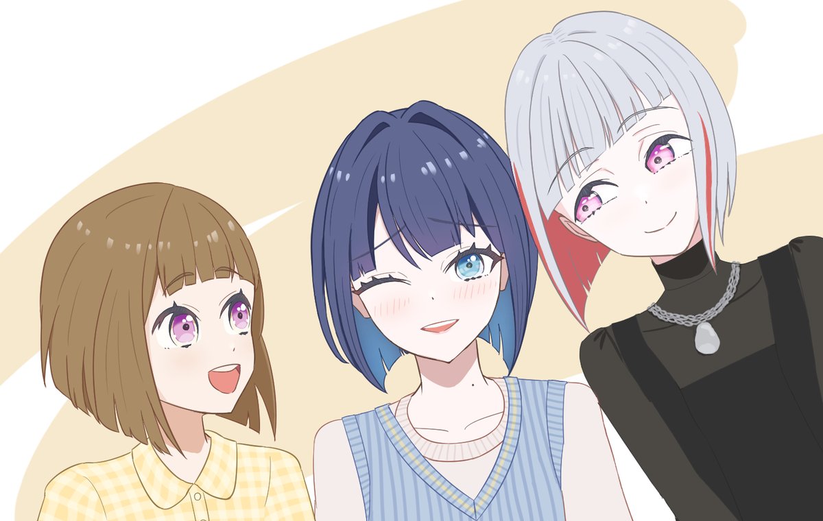 m1n1nasu's tweet photo. 前に描いたショートさやつづすずです #蓮ノ空美術部 https://t.co/zeJDAeURxm