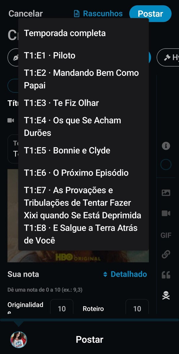 sixcrf's tweet photo. Dúvida sobre a marca os eps assistidos: Por enquanto, essa função ainda não está disponível, mas o desenvolvedor confirmou que ela será adicionada em breve. Enquanto isso, você pode comentar no episódio assistido ou dar uma nota individual para ele, facilitando lembrar onde parou https://t.co/frb0JncWRx