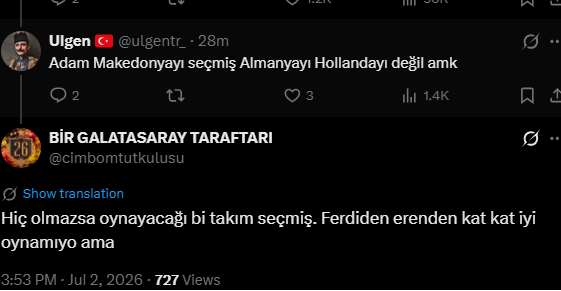 bodorenef's tweet photo. Neye gülsem bilemedim. 
Başka milli takımı seçenlere laf etmem diyip mesut, ilkay türkiyeyi seçmedi diye sövmesine mi yoksa kazımcanın ferdiden iyi olduğuna inanmasına mı. 
Fenerin taraftarı mal ondan başarılı olmuyoz diyenlere göstereceksin bu tweeti. Herkesin taraftarı mal. https://t.co/RLngPCg96m