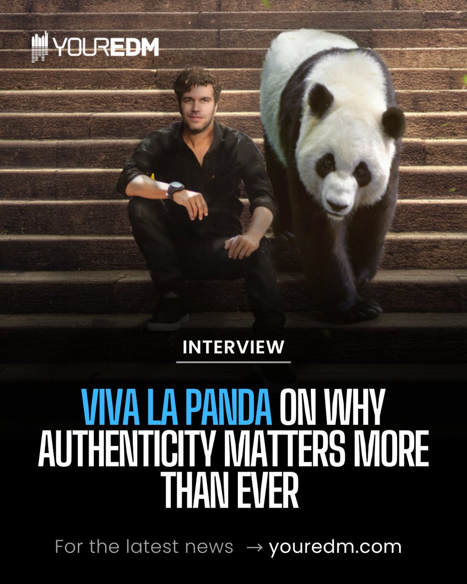 YourEDM's tweet photo. Who is Viva La Panda?🐼 We sat down with the producer to discuss the meaning behind the project, his musical evolution, and the vision shaping the future of Viva La Panda.

https://t.co/0UYj1htOqR https://t.co/ba8naHPFu3