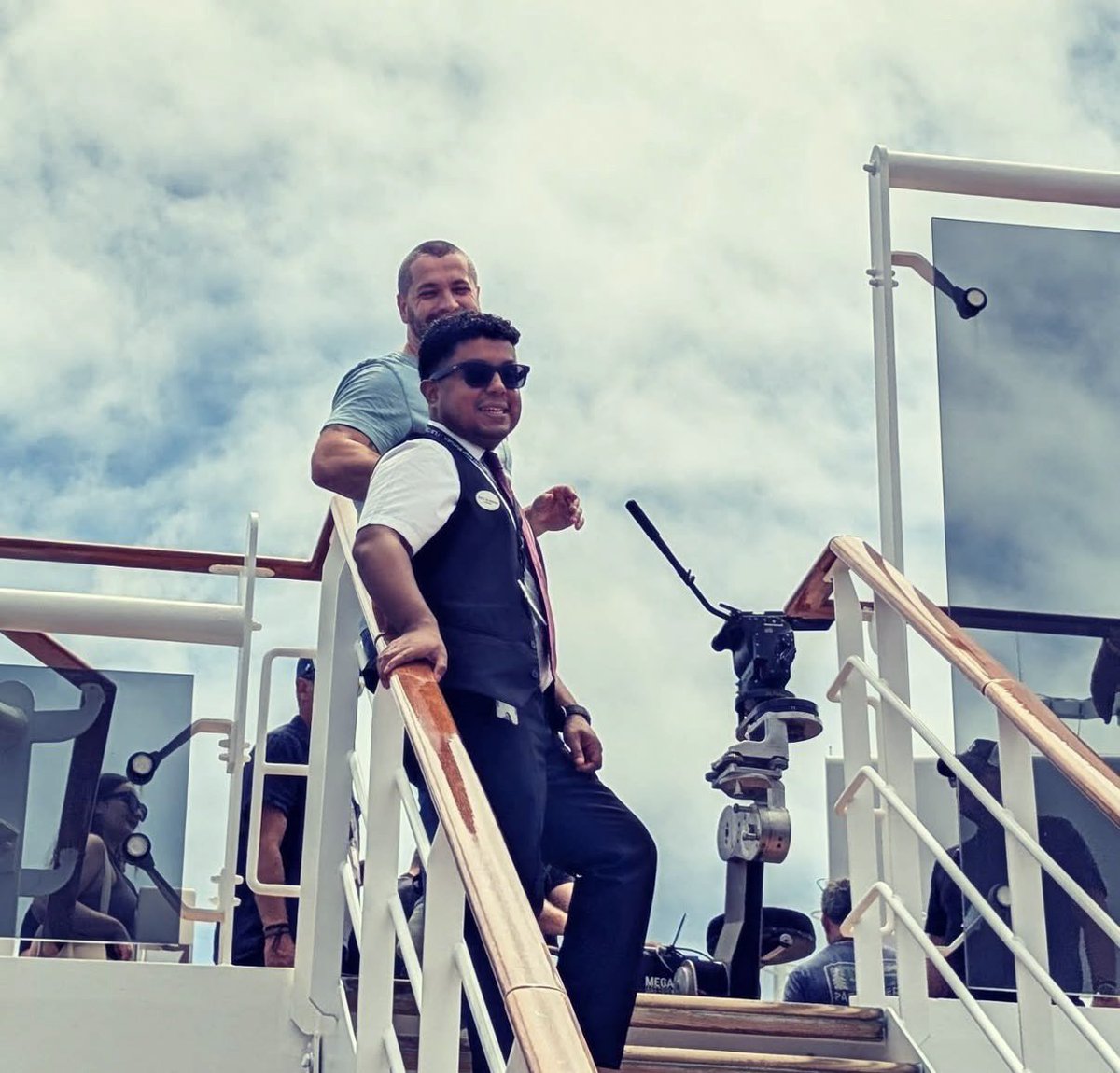 ShayneWardArmy's tweet photo. More behind the scenes of series 4 🎬🛳️ https://t.co/SsnYw6Yiim
