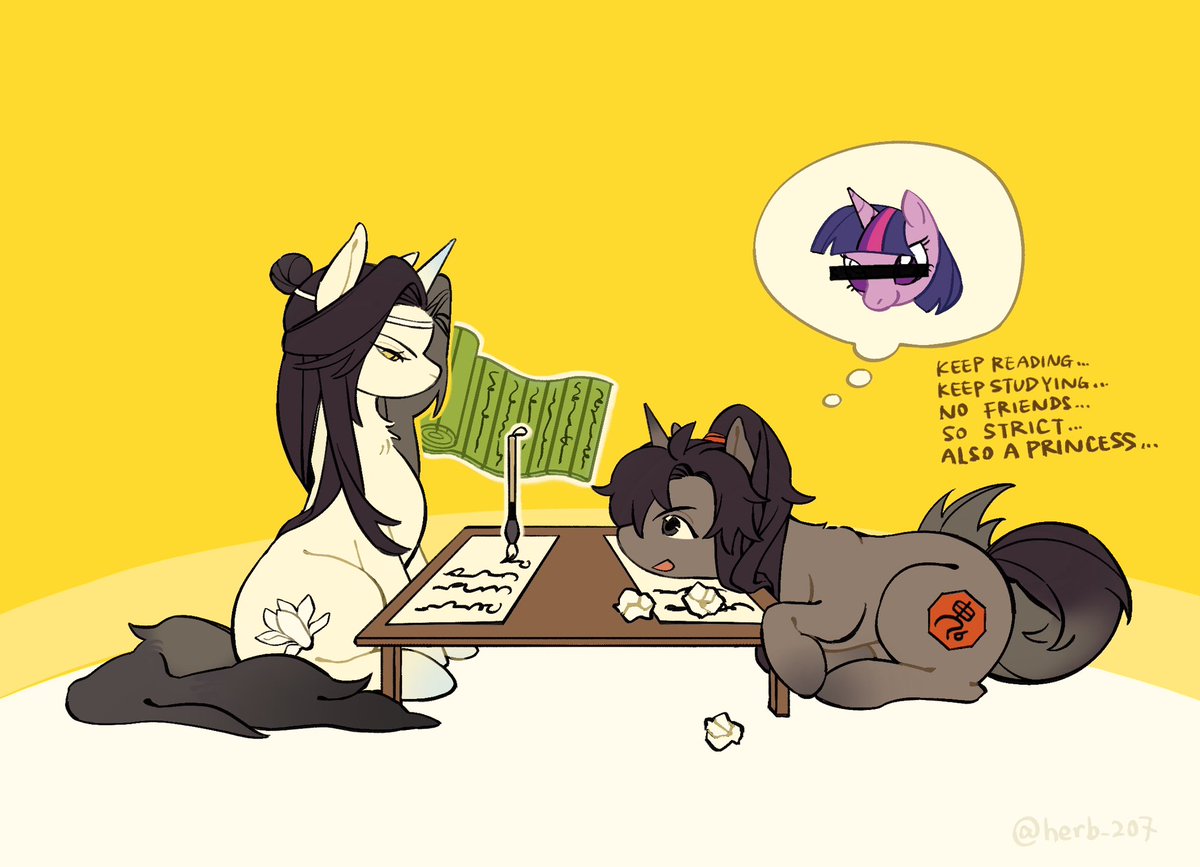herb_207's tweet photo. pony wangxian 🦄🦄
#mdzs #wangxian #忘羡 https://t.co/JoBAaoehS4