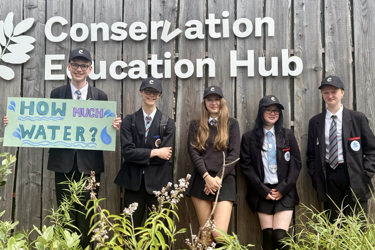 UptonVoice's tweet photo. Members of the Eco Schools Action Group participated in the Chester Zoo School Takeover Day. They spent the day talking to zoo visitors about water consumption and conservation. The group created a game to raise awareness of water consumption in the production of everyday items. https://t.co/U7ZGbsdnQZ