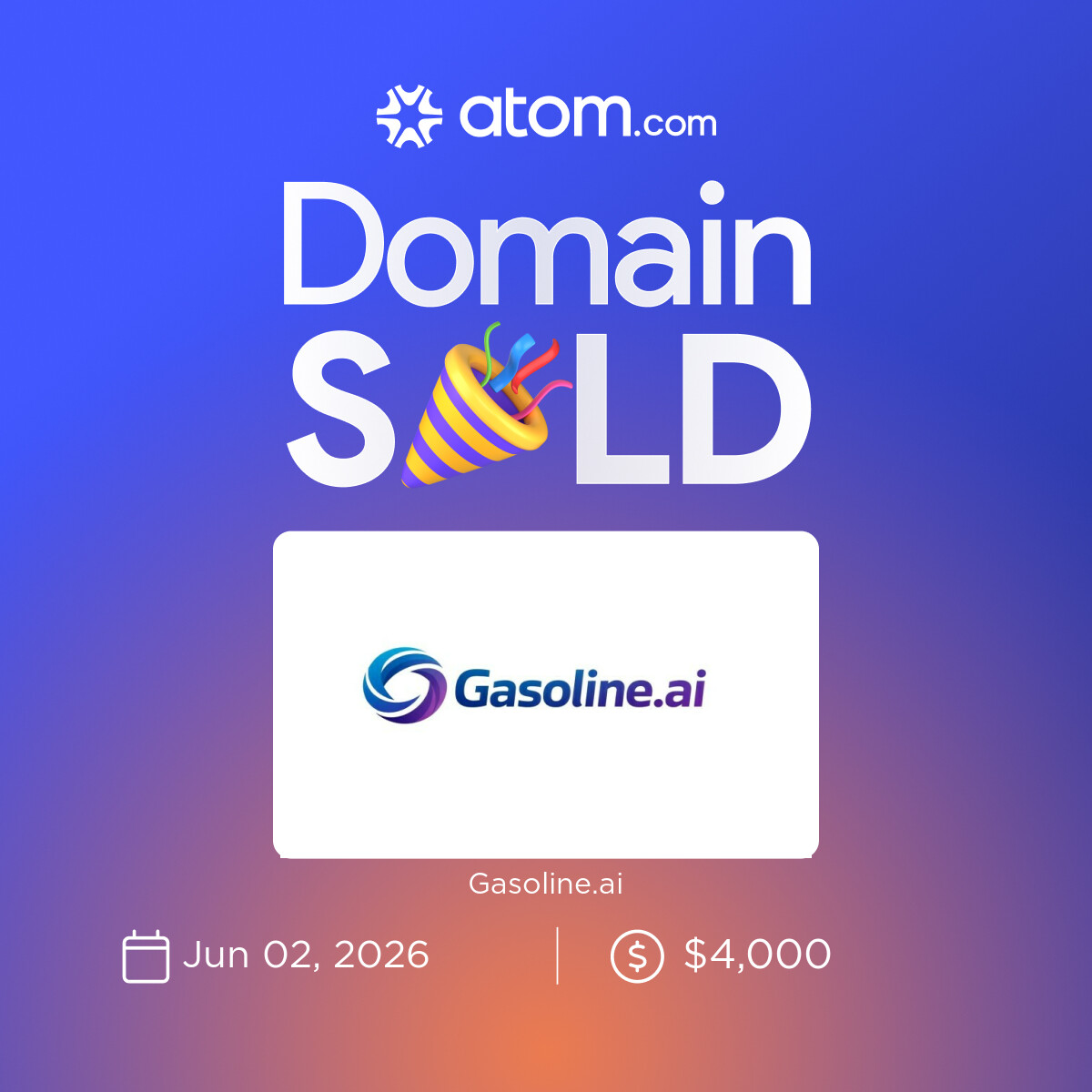 worldofdomain's tweet photo. Alhamdulellah
https://t.co/m3bORGdIry sold
thanks @atomHQ and @KehelAyyoub https://t.co/39iz04X1VK