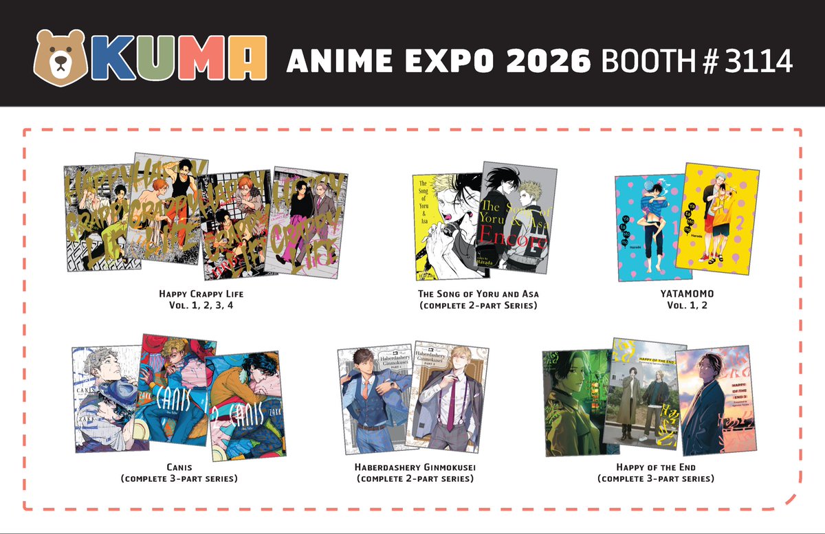 kumapub's tweet photo. Kuma is back at Anime Expo this year! Come visit us at the Denpa booth #3114! https://t.co/gLyjKeaRNd