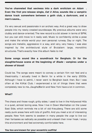 dianik_bg's tweet photo. 🇩🇪THE CIRCLE: NEW INTERVIEW 
Adam Lambert in an interview: “I love the thrill of danger”
#ADAM #AdamLambert 1/2
https://t.co/ip2tsdLFyc https://t.co/bNOW8T1Rf0
