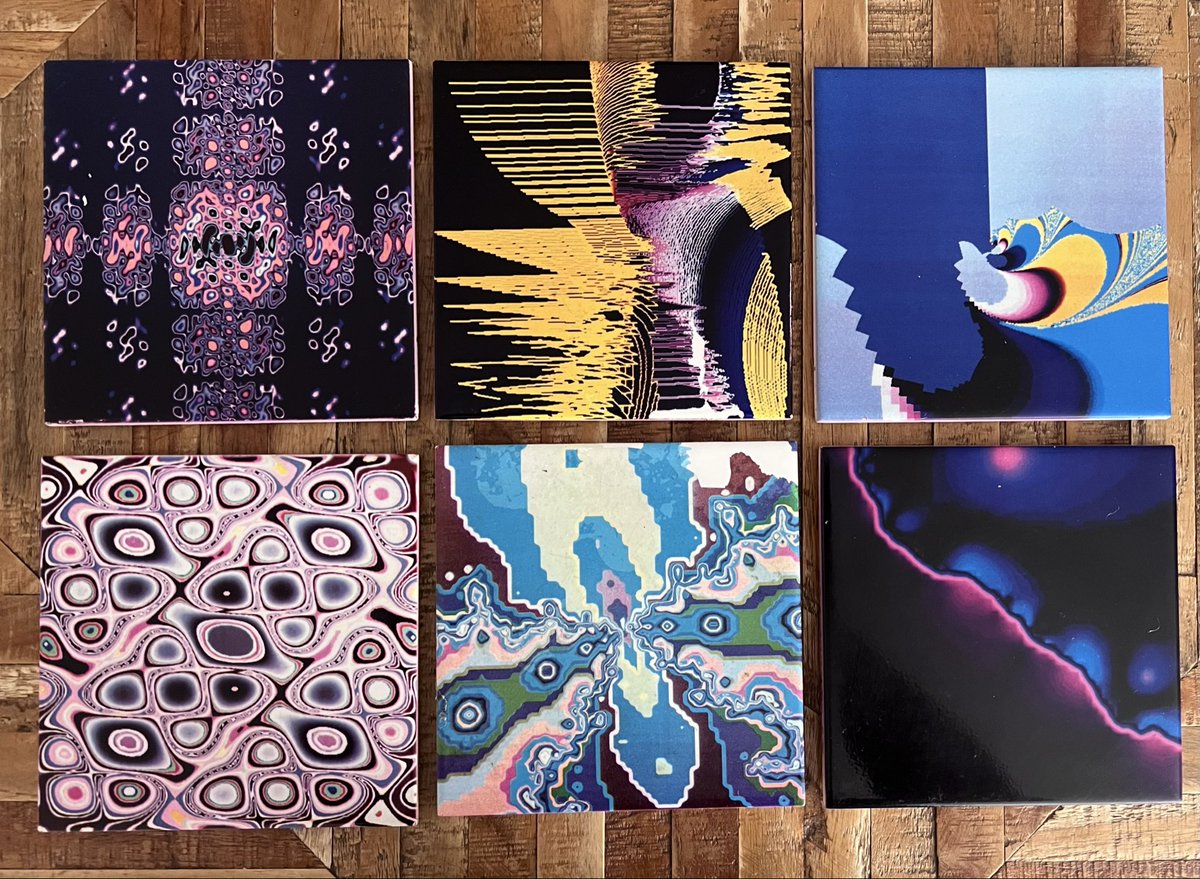 Ludowe's tweet photo. Mystery Villeroy &amp; Boch tiles from the 80s by @HerbertWFranke. 
Unique artifacts of early computer art. https://t.co/359CunFR0s
