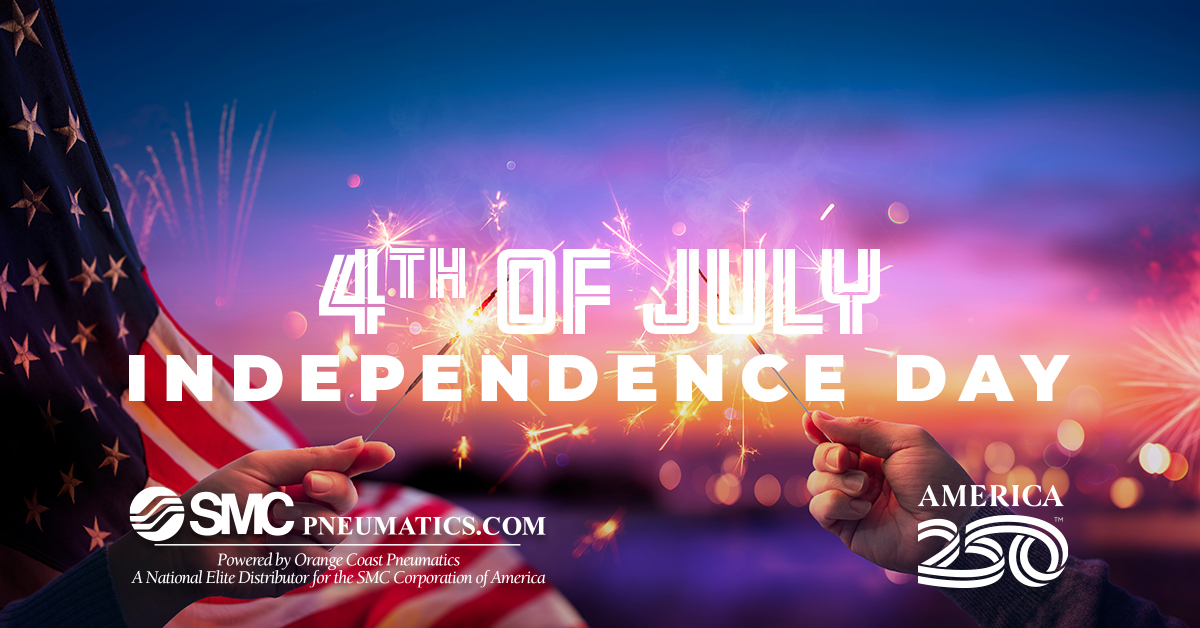 USA_SMC's tweet photo. Happy 4th of July! We will be closed July 3rd to celebrate America's 250th! We will be back in the office July 6th to assist you. Have a great holiday! 

https://t.co/8eSz4issdl 800.660.0733 #pneumatic https://t.co/bMvLymzUxg