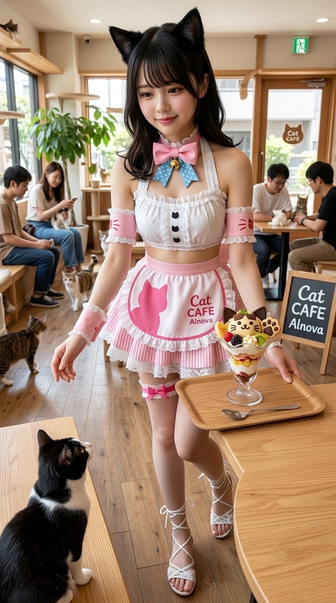 PadawanLATE's tweet photo. #CatCafeAInova
Alnovaは金曜も元気に営業中だよ💕
いっぱいの店員さんのお手伝い待ってるからね~😆衣裳は引用元にあるから、どんどん応援待ってるニャ🐱
衣裳アレンジもOKだよ~😆 https://t.co/vDRyQu8BQm