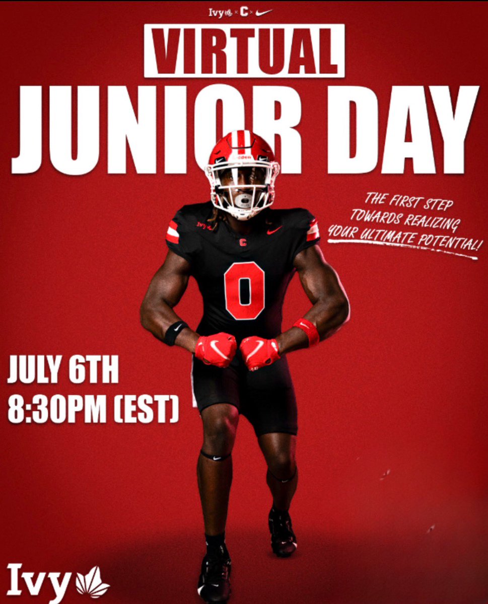 henryh_778's tweet photo. Excited to join the Virtual Junior Day at @BigRed_Football next Monday! 🚀🏛️ Can’t wait to connect with the coaches and learn more about this incredible opportunity. Big thanks to @coachEFranklin for the invite! 🙏🔥

#Cornell #JuniorDay #IvyLeague #RecruitLife #ClassOf2028 #CornellAthletics #FutureBigRed

@DanSwanstrom @Coach_Hatcher20 @Sean_Reeder @CoachPeff @whelms21 @PrepRedzoneNC @919recruits @TrenchesElite @playfastspeed @pepman704 @mogulelites @NCFootballNews @nchssportspage @10_CAJ @gonextplay