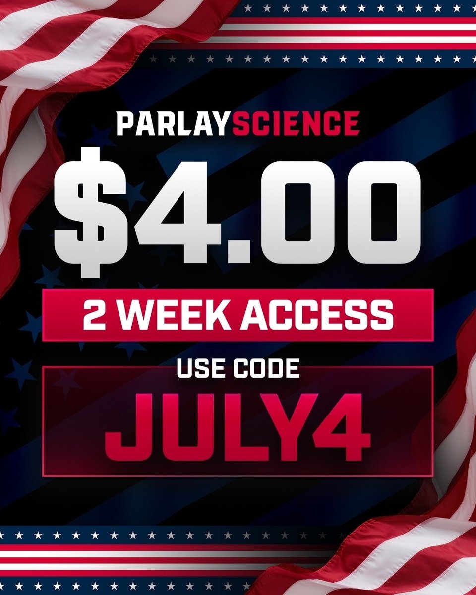 ParlayScience's tweet photo. 🇺🇸 FOURTH OF JULY FLASH SALE 🇺🇸

Summer's heating up...

And so are we.

To celebrate, we're offering one of our best deals yet.

If you've been waiting, this is your chance.

➡️ https://t.co/TldeirkXu5 https://t.co/StRYlA6Mzc