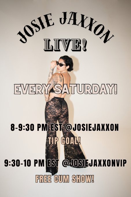 Josie Jaxxon ✨ - NOW 🚨LIVE🚨 EVERY SATURDAY! Join me on that 🤍🩵 page every Saturday for 🌶️ fun! https://t.co/xza3iowjN0