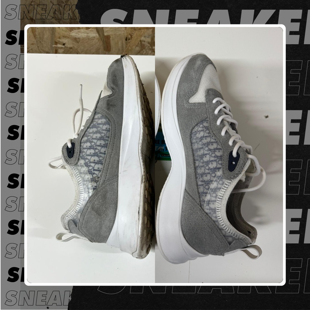 SNKRessentials's tweet photo. De Before &amp; After van een Dior B25 Runner 👟 https://t.co/BQaIBwVHcv