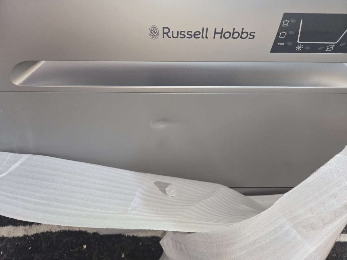 odetomercury's tweet photo. DPD you've caused damage to my new dishwasher worth £170  direct me to your complaints department please as this is how it arrived!
@dpdofficial_ https://t.co/7jVTOG9yCr