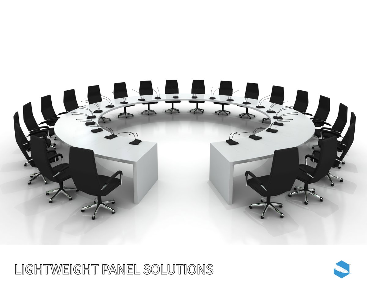 TLWlightweight's tweet photo. Our Lightweight Panels deliver the bold, high-end look your clients expect with a high-performance core that handles like a dream. Seamless panel sizes up to 5 ft x 12 ft. Thicknesses ranging up to a robust 3-3/4".

#thinklightweight #lightweightpanels #conferencetables https://t.co/6V1uJNLY0X