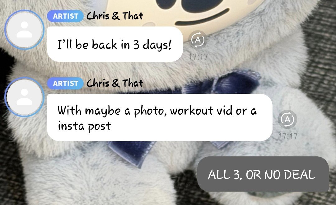 dimpleechan's tweet photo. guys chan is really a man of his words.. he gave us a workout vid, a photo and a gnabnahc insta post 😭🤍 https://t.co/m5BajSeJTG