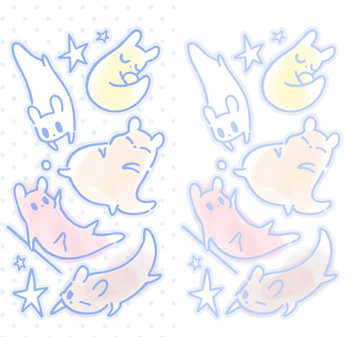crema_cream0_0's tweet photo. Some slugcats ✨ #rainworld https://t.co/ibeJMWjKYQ