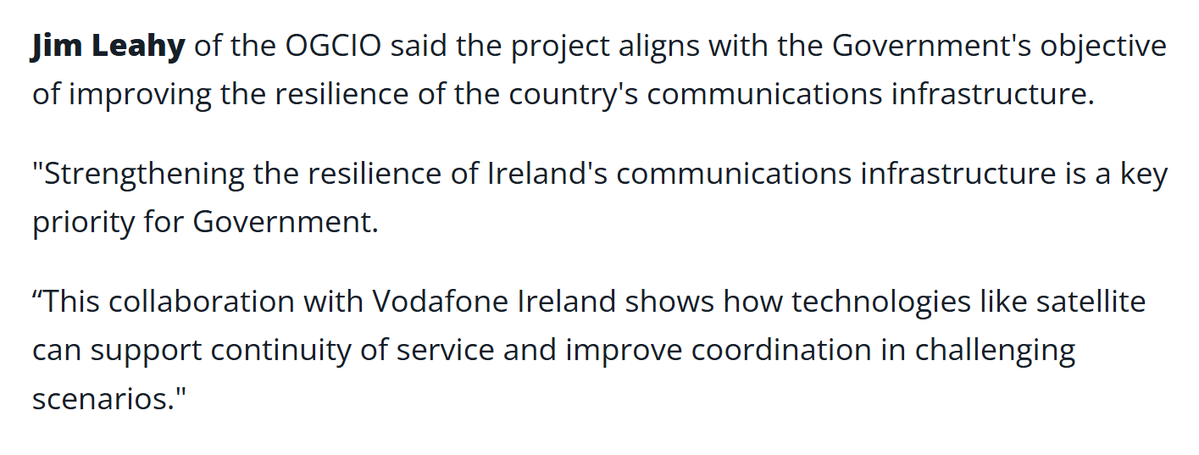 DaMadMonk_'s tweet photo. Vodafone Ireland has secured the country's 1st test and trial licence for D2D satellite technology and is working with ComReg on the regulatory framework required before commercial and emergency services rollout. - Business Plus

$ASTS 
AST SpaceMobile https://t.co/6lFM54paK4