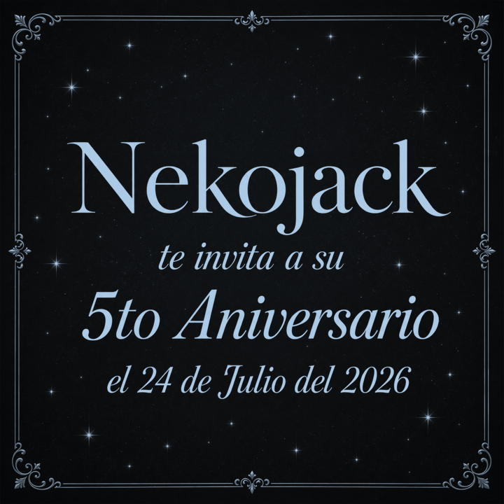 Nekojack96_'s tweet photo. Buenos días damas y caballeros vengo cordialmente a Invitarlos al 5to aniversario de mi canal el 24 de julio del 2026 a las 6:00 pm
Acompáñenme a celebrar y recordar lo que hemos pasado durante este tiempo✨
Gracias por estar ahí, seguimos avanzando con el tiempo!💖  🐈‍⬛ https://t.co/hY9otSc7z2
