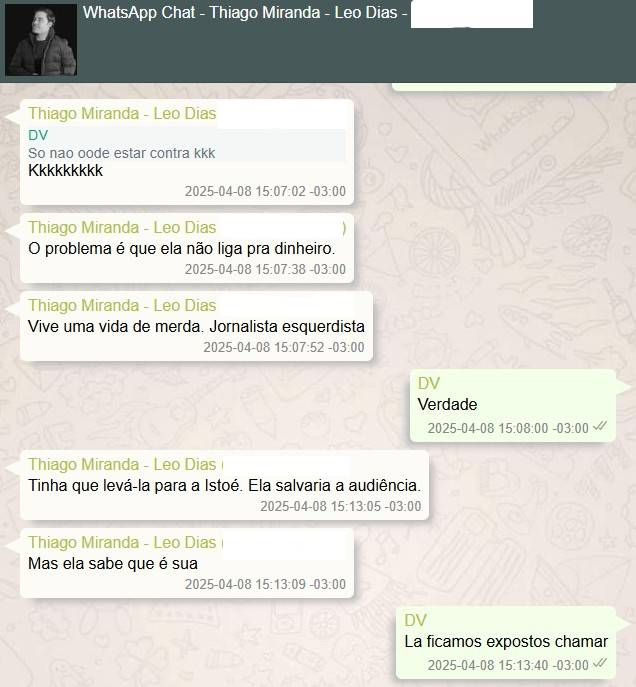 jpmachadorocha's tweet photo. O choque dos caras em descobrir que nem todo mundo está à venda.

"O problema é que ela não liga pra dinheiro".

Malu Gaspar sai gigante desse episódio. https://t.co/poHUP2BYZQ