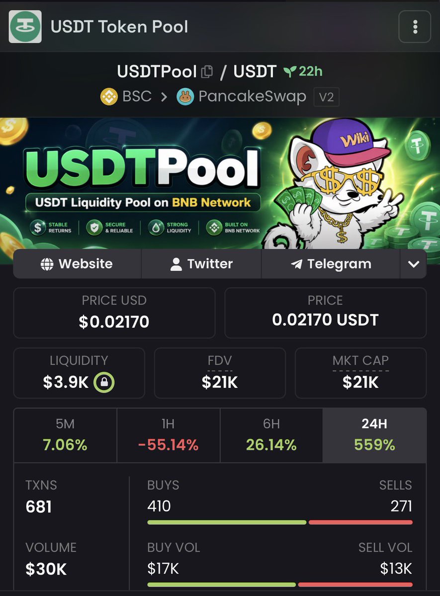 USDT Token Pool tweet media