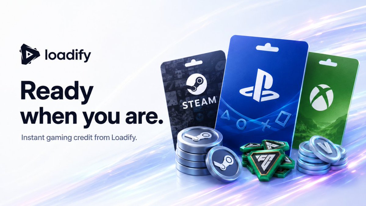 loadify_com's tweet photo. Your next gaming session shouldn’t start with payment friction.

Pick your platform, choose your amount, and get your digital code delivered instantly with Loadify.

Simple, secure, ready when you are. 🎮

https://t.co/FZT4vbzhVG