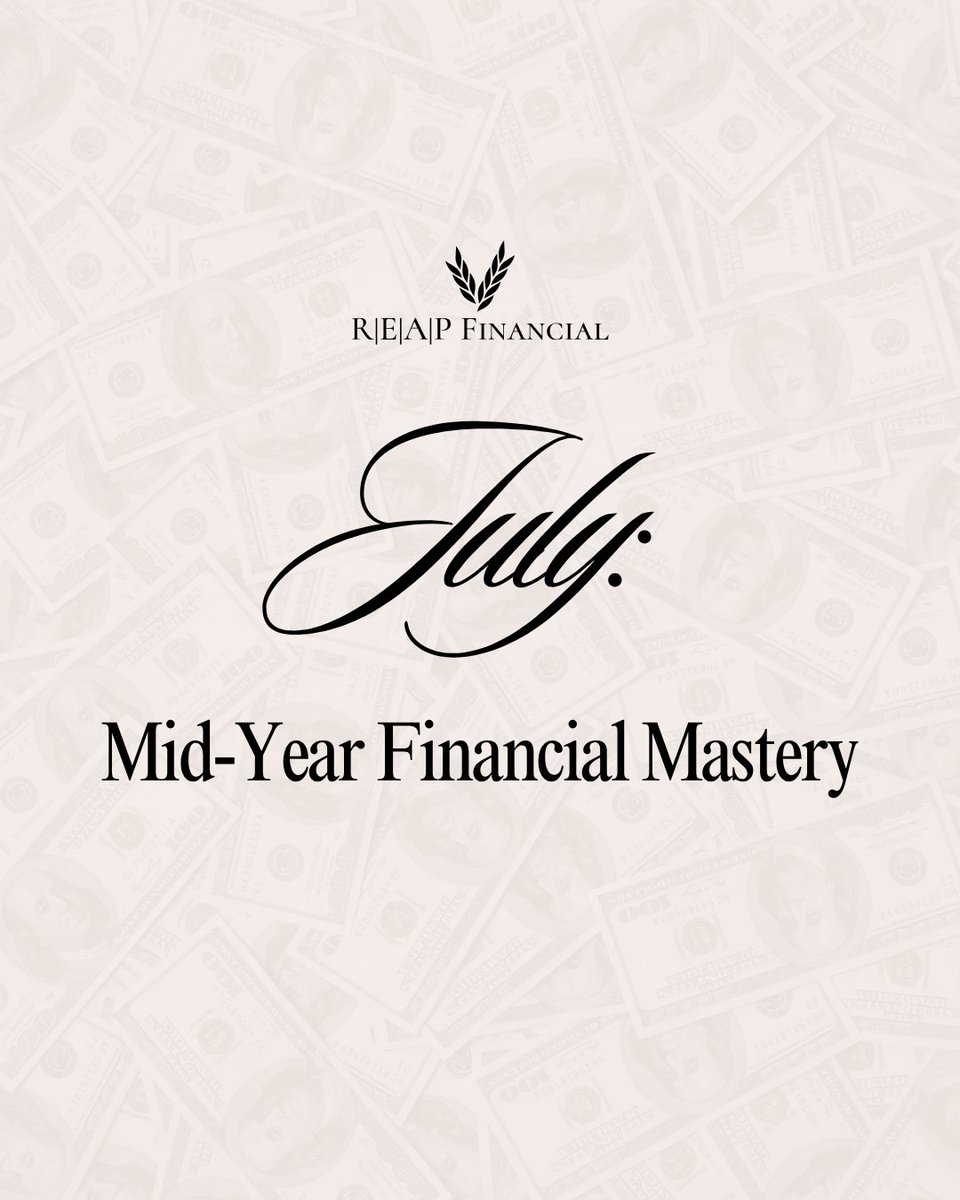 REAPFinancial's tweet photo. We are halfway through 2026. Now is a great time to evaluate your financial wins and potentially refine your strategy for the rest of the year. Follow along this month for mid-year planning insights from REAP Financial.
#FinancialMastery #MidYearReview #Finance https://t.co/J9xTPxtPUq