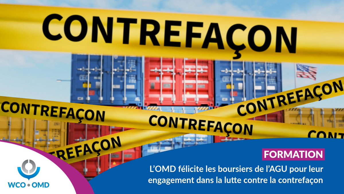 WCO_OMD's tweet photo. L’OMD félicite les boursiers de l’AGU pour leur engagement dans la lutte contre la contrefaçon

Les participants au programme de bourses OMD/Japon de l’université Aoyama Gakuin (AGU) ont eu l’occasion de découvrir les efforts déployés par le Japon dans la lutte contre la contrefaçon et le commerce illicite grâce à une formation pratique sur le terrain.

Félicitations à ces boursiers de l’AGU, venus du monde entier et présentés dans ce rapport, pour leur contribution et leur engagement en faveur du développement d’administrations douanières plus efficaces et plus résilientes.

🔗 Découvrez tous les détails de leurs résultats dans le reportage de NHK : https://t.co/MTPQxgPLxq

🎓L’appel à candidatures pour le programme de bourses 2027/2028 est maintenant lancé aux administrations Membres de l'OMD. Pour plus d'informations : https://t.co/FszjlDFOew

#Douanes #DPI #RenforcementDesCapacités #AGU @AoyamaGakuinU #Japon 🇯🇵 #JapanCustoms @Custom_kun #OMD