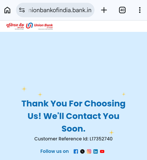tirtha95mallick's tweet photo. @UnionBankTweets I have seen your Zero Balance  "Union Digital Savings Account" in your website to which it showed apply. Post apply i have received a reference ID-L17352740 and said i will be contacted.

But no one called me for any process? Is it legit? @RBI https://t.co/Lal7YnQjP4