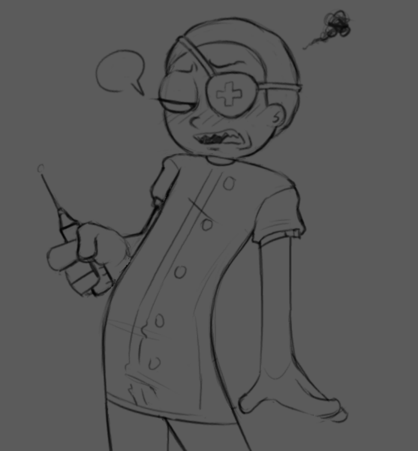 wittymarzipan's tweet photo. i doodled your nurse em because hes so cute :3 hope you like! https://t.co/vI85lb0BuH