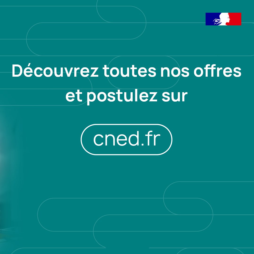 cned's tweet photo. 📢 Le #Cned recrute !

Découvrez la diversité des offres du Cned, un acteur engagé au service de l’éducation et de la formation tout au long de la vie ➡️ https://t.co/g0EyAbiWBW https://t.co/kGP11AkAsD