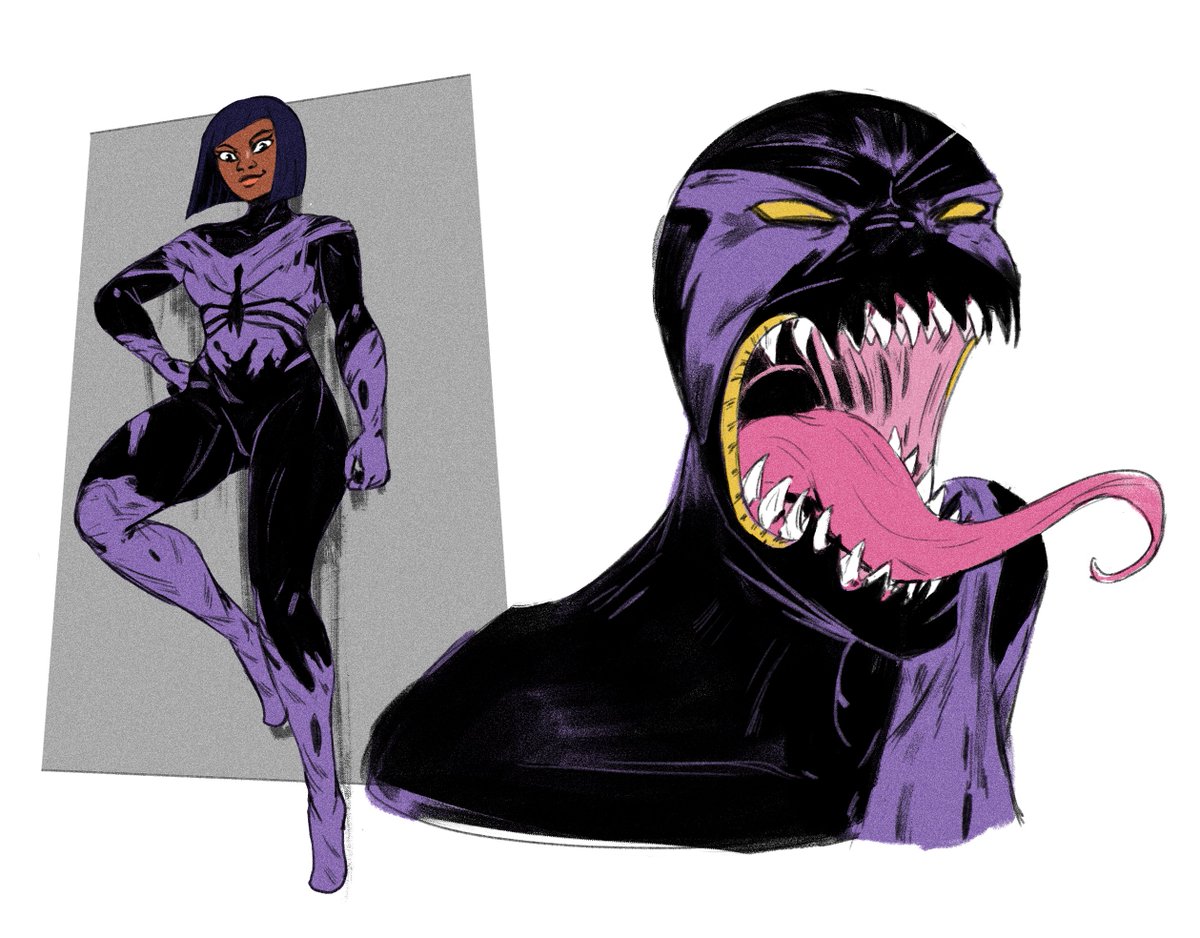 redandblacktac's tweet photo. Symbiote commissions https://t.co/eCz2FlfE8V