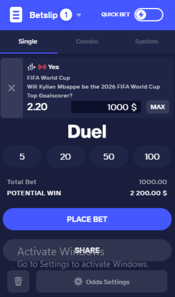 NeuralNoob's tweet photo. @aiuncover Do you think dictator Mbapee gonna win the golden boots this world cup? Then bet on it on Duel! They offer best odds in the industry. Use my link so i can finally afford some meat xD  

https://t.co/3NgNG1zBob https://t.co/Be5Pjnkawy