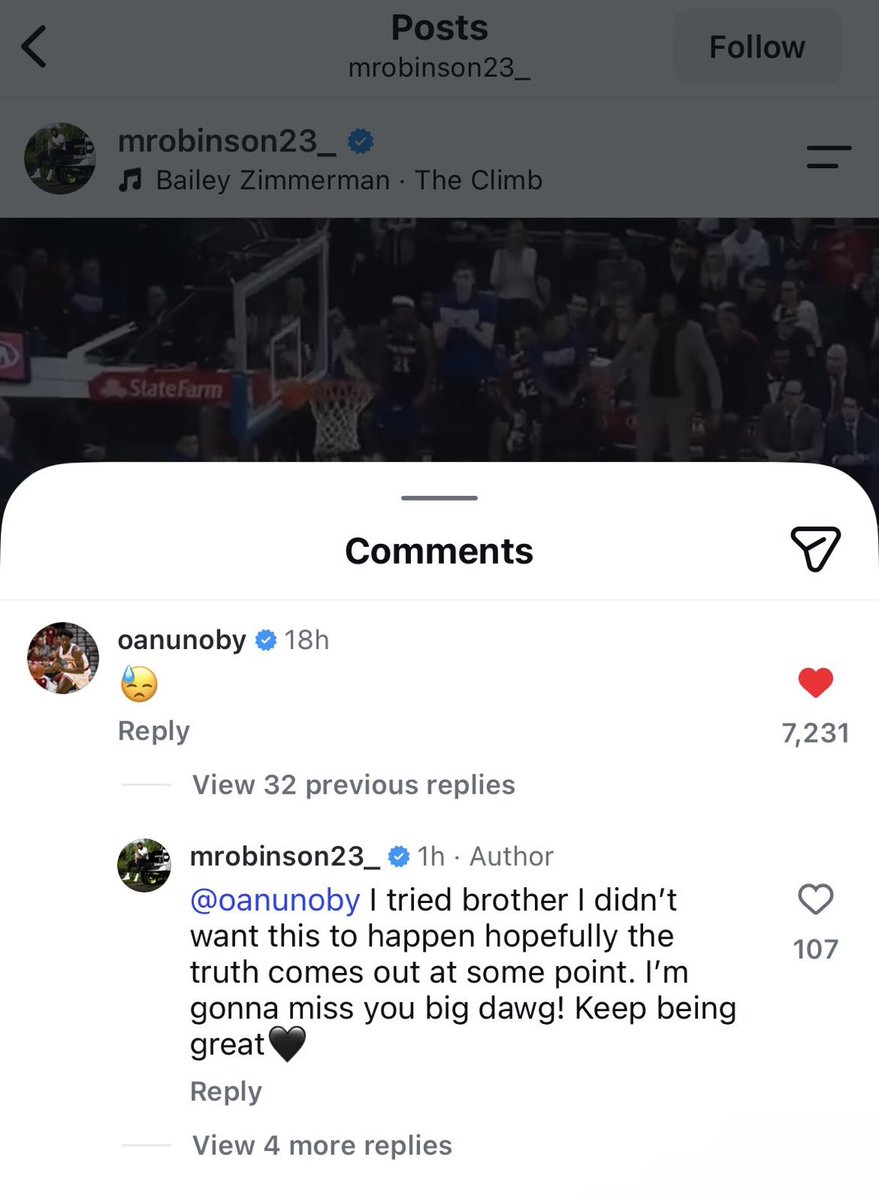 Fullcourtpass's tweet photo. Mitchell Robinson reveals on Instagram he did NOT want to leave the Knicks 

(h/t @SG212MSG) https://t.co/eZTy5BnQ0W
