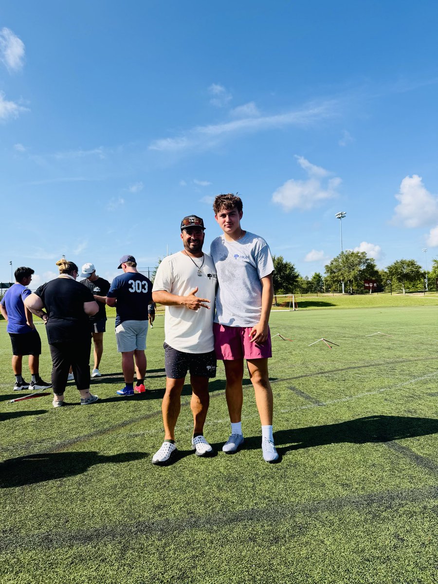 NoahNikprelaj's tweet photo. After a full 3 days of camp at the Underclassman 55 I had the camp winning 56 yard field goal. Thank so much @HKA_Tanalski and the HKA crew that helped me get so much better these past 3 days. https://t.co/JchXm5XBZz